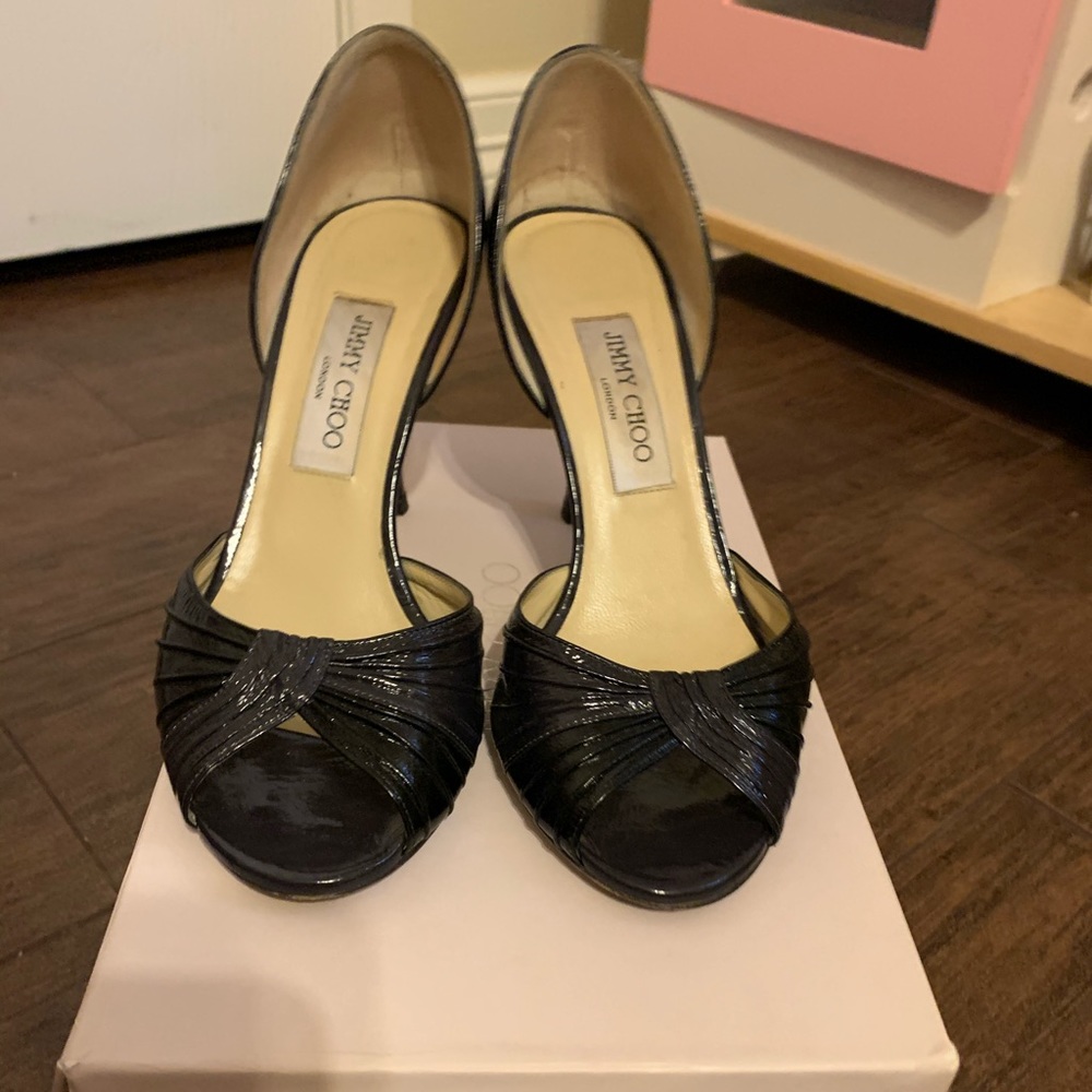 Jimmy Choo peep toe heels